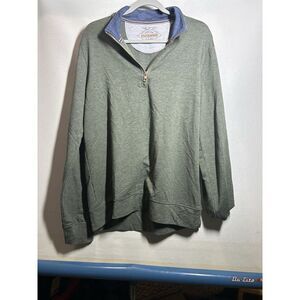 Weatherproof Original Vintage 1/4 Zip Green Pullover Lightweight Size Medium